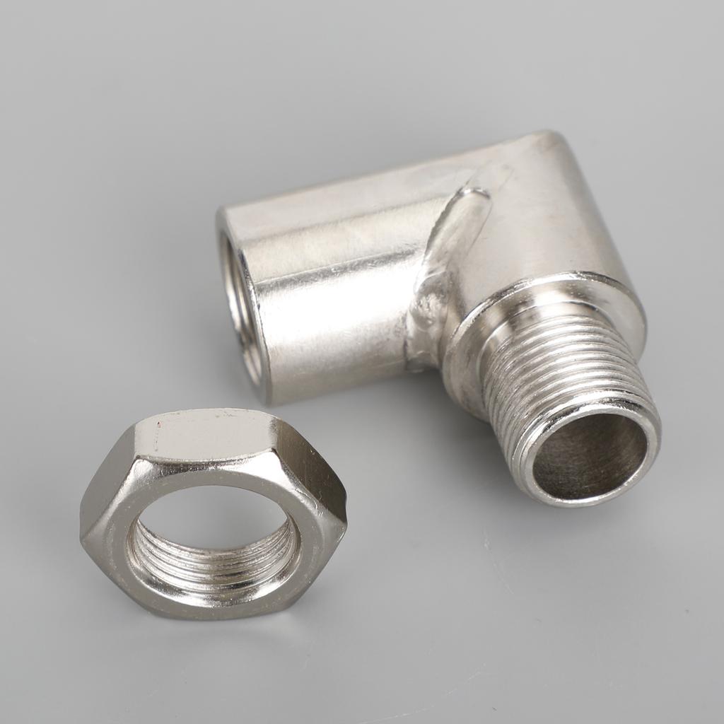 Exhaust Pipe M18*1.5 Oxygen Sensor Adapter 90 Degree Extension Extender CLE