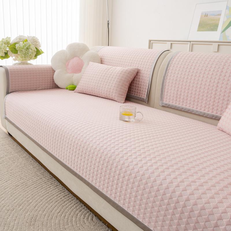 Cool Doudou Sofa Cushion Summer Non-Slip Mat Cushion New  Simple Modern Cold Leather Sofa Cover