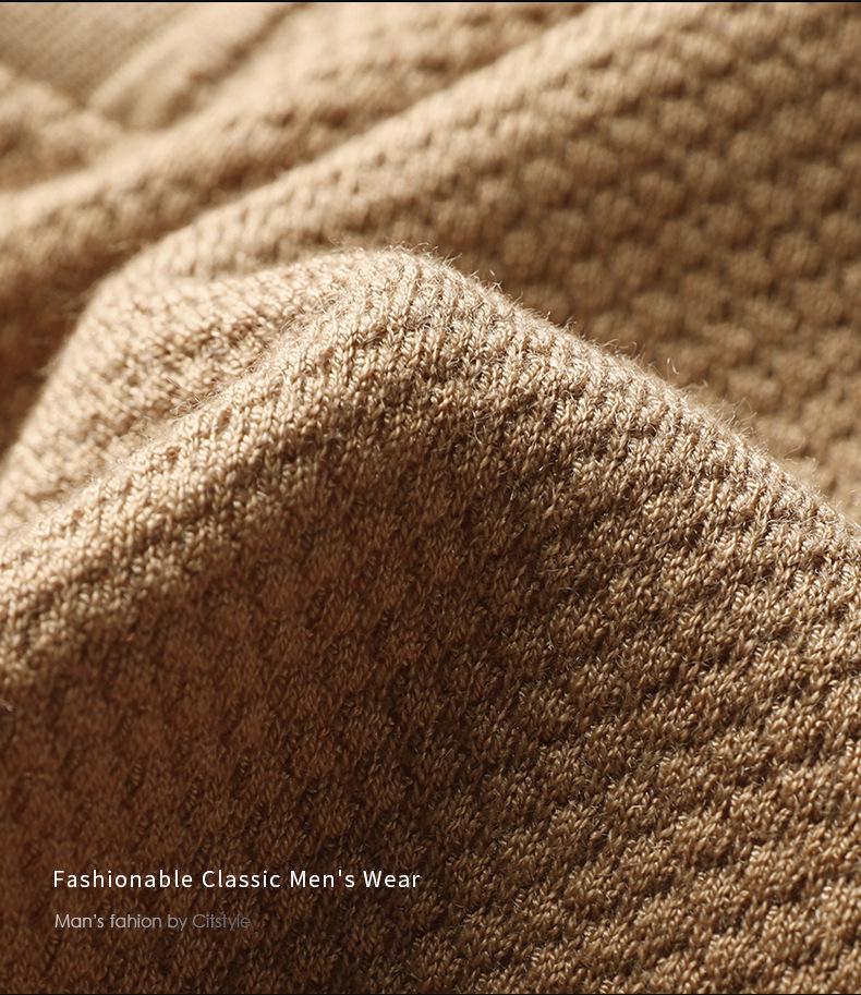Men's 2025 Autumn/Winter Casual Knitwear: Fashionable Thin Long-Sleeve Loose Fit Sweater T-Shirt