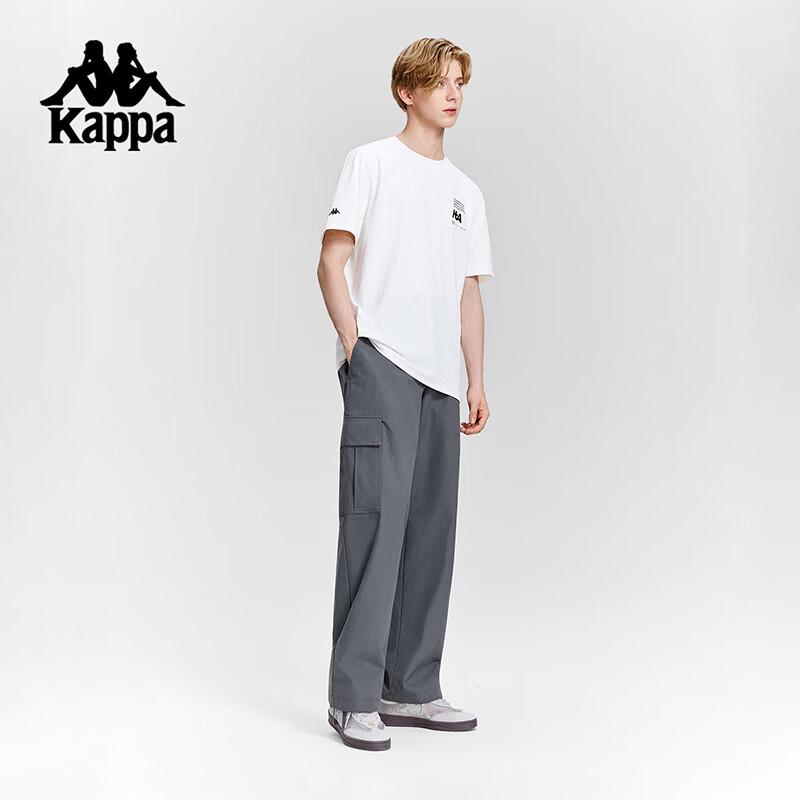 Kappa Men s 2025 Autumn Embroidered Casual Straight-Leg Pants M