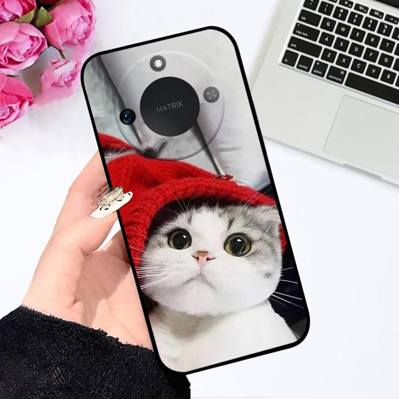 Case For Honor X9c Smart 5G Soft Silicone TPU Phone Cover For Huawei Honor X60 Protective Fundas Bumper Cartoon Color Painted