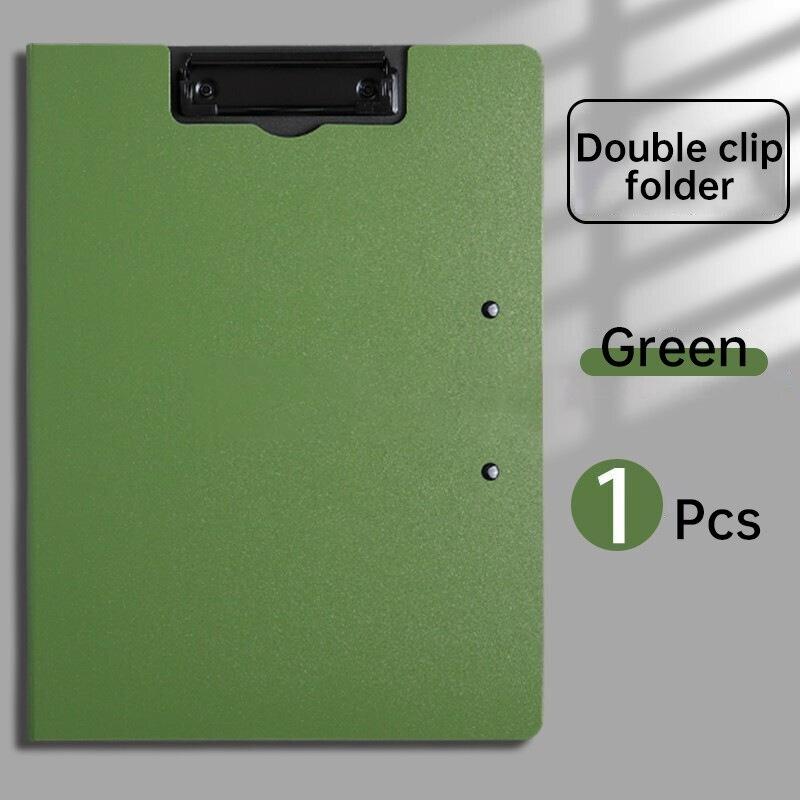 Папка для файлов формата А4 буфер обмена блокнот для записей зажим для заметок двойная доска скрепки для бумаг органайзер для тестовой бумаги школьные принадлежности офисные канцелярские принадлежности зелёный 980₽