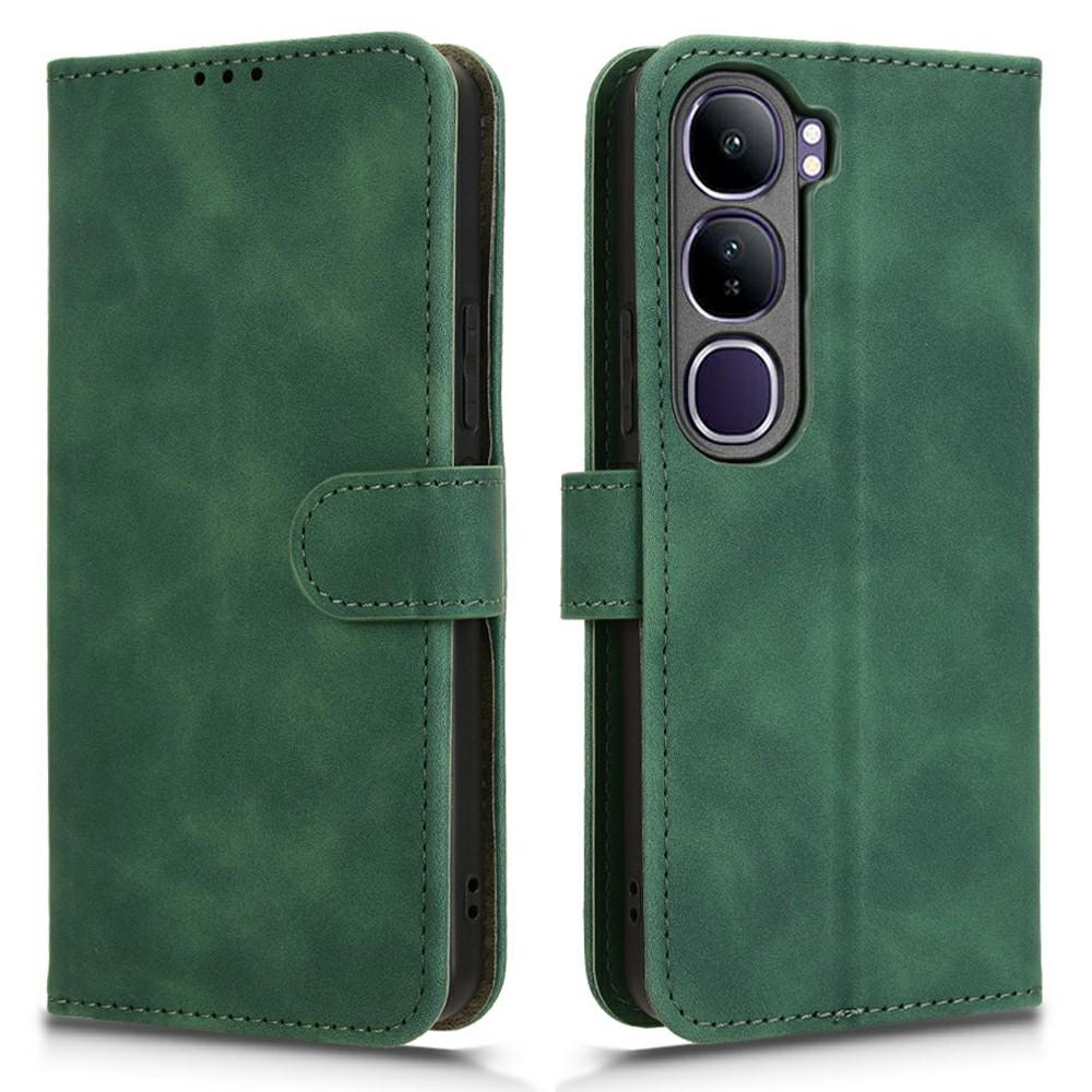 For vivo V40 Lite 5G Leather Case Skin-Feel Anti-Drop Wallet Flip Phone Cover