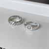 Geometric Open Unique Ring With Playful Smile Face For Fashion Women Forward
