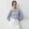 ATELIER NAIN Stripe Halter Slim Tee(T-6995)