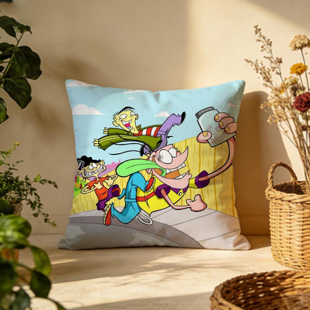 Fashion EEd Edd N Eddyew Cushion Cover Versatile DoubleSided Pillow Case Fit for Sofa Bed Car Daily Decor