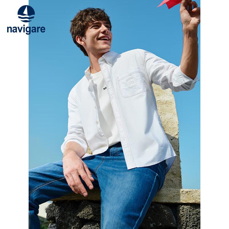 Men's Navegantes All-Cotton Long Sleeve Loose Fit Shirt