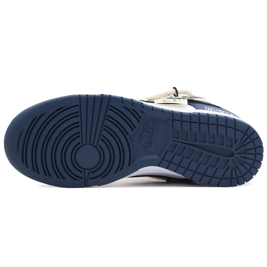 Nike Dunk Low Top Skateboard Shoes Men's Black White Blue DD1391-400(Team57-)