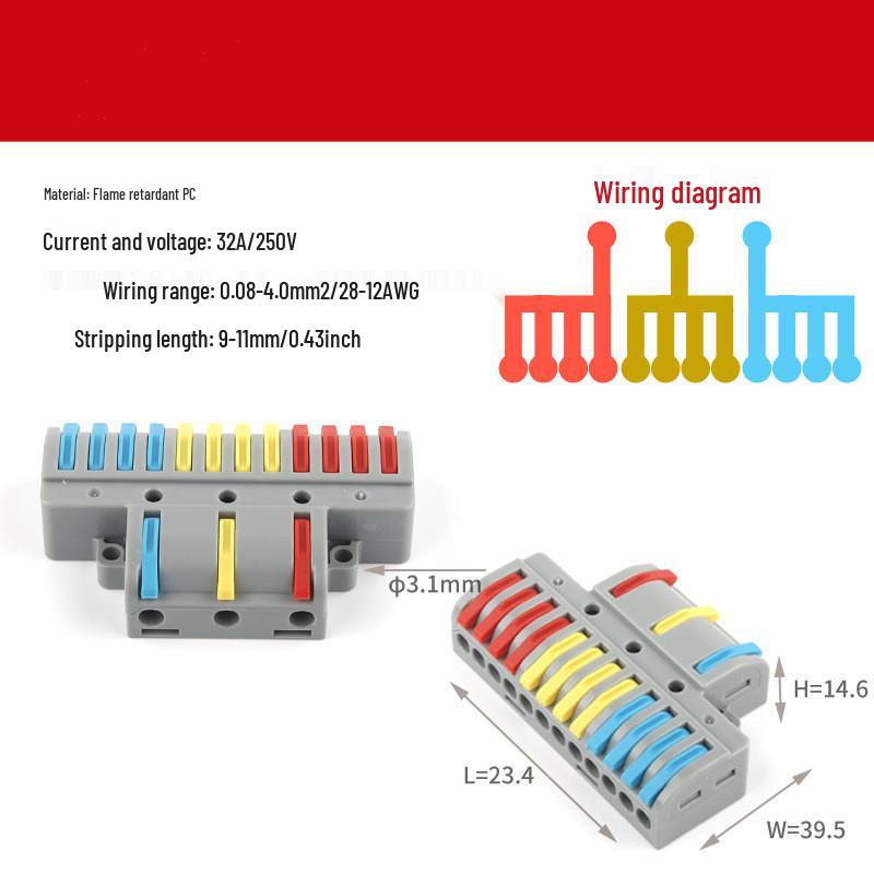 Universal Quick Connector: Soft/Hard Wire Terminal Splitter