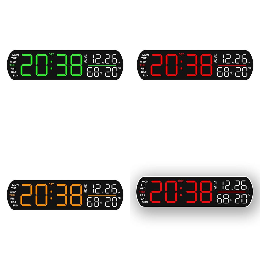 Modern Minimalist Digital Alarm Clock With Led Display For Home Office Decor