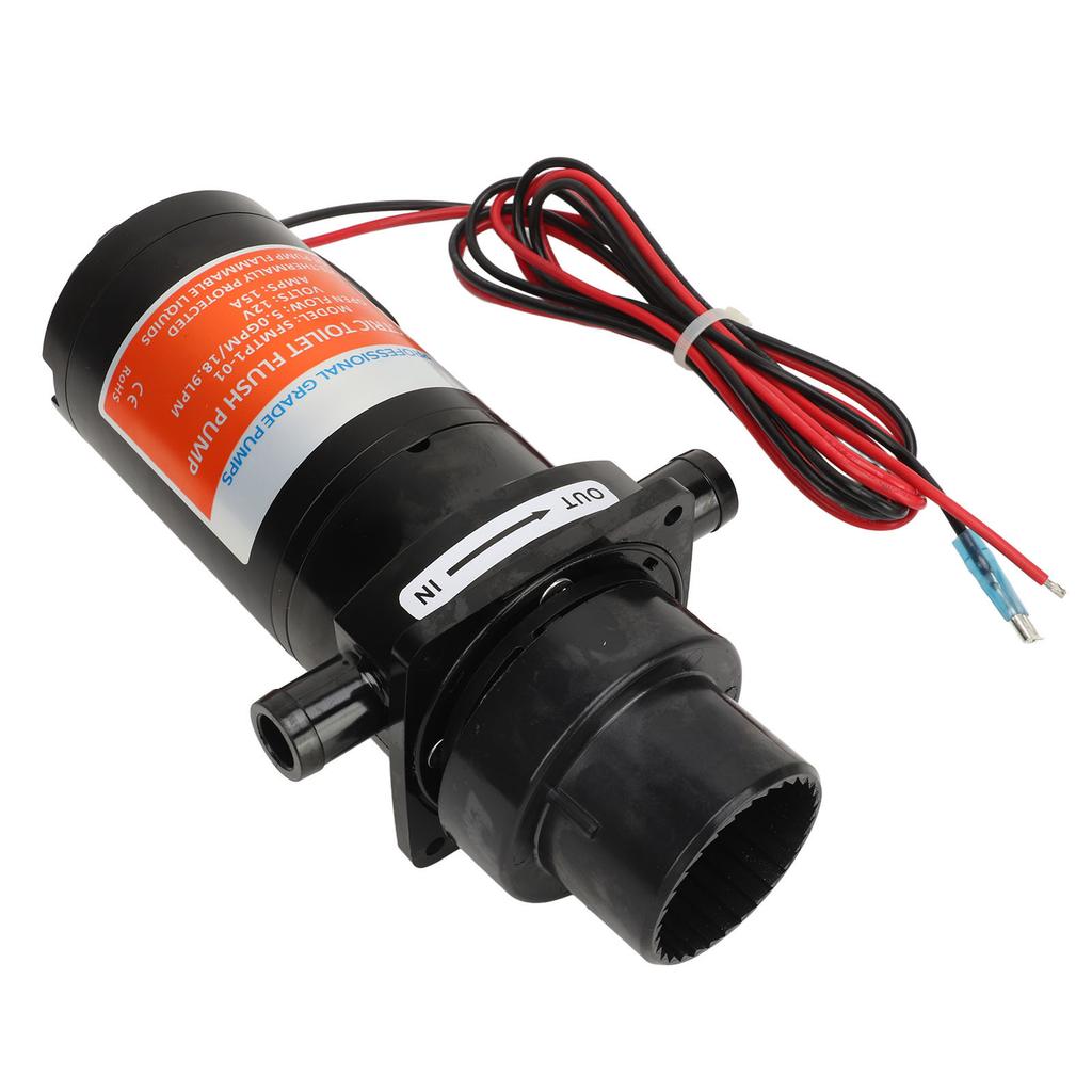 Pompa di scarico elettrica per WC da yacht Pompa per liquami WC autoaspirante sigillata efficace per barca