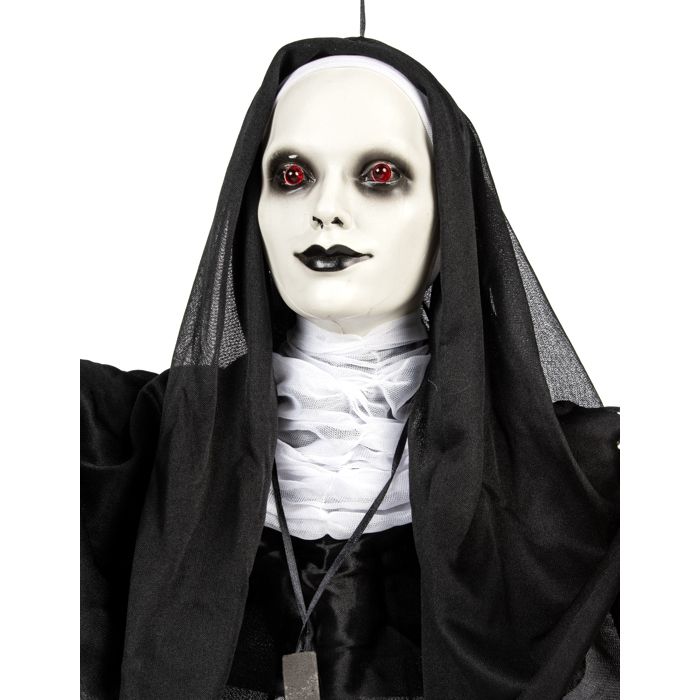 Décoration lumineuse nonne suspendu 120 cm