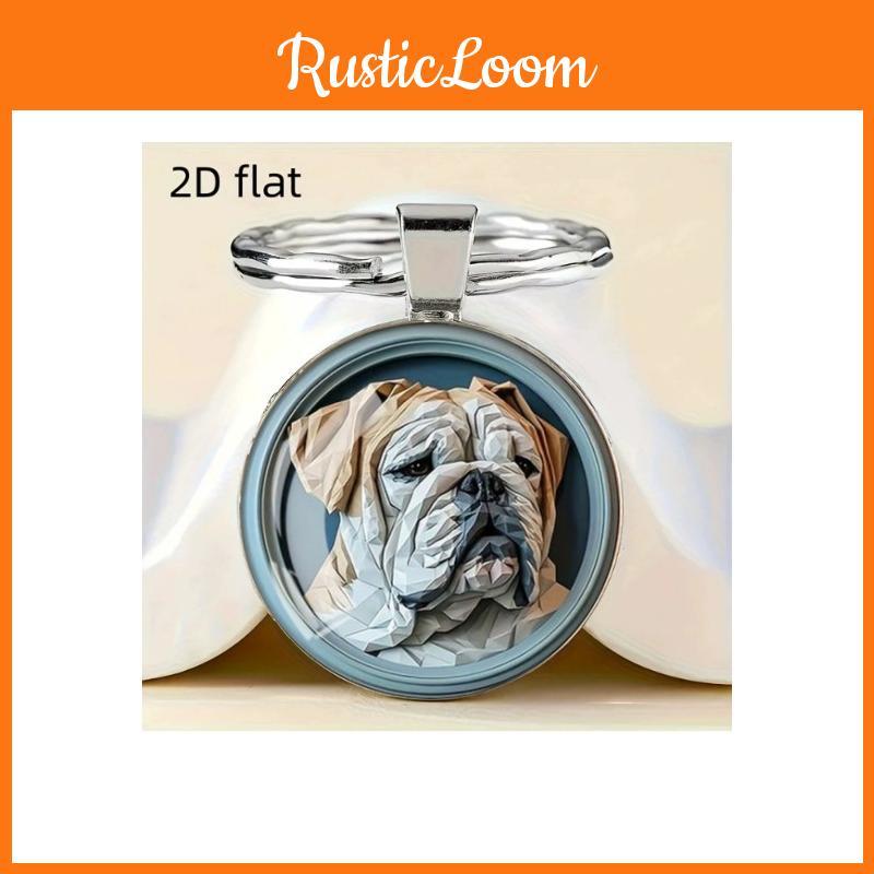 Classic Dog Keychain Alloy Retro Style Gift For Friends And Family