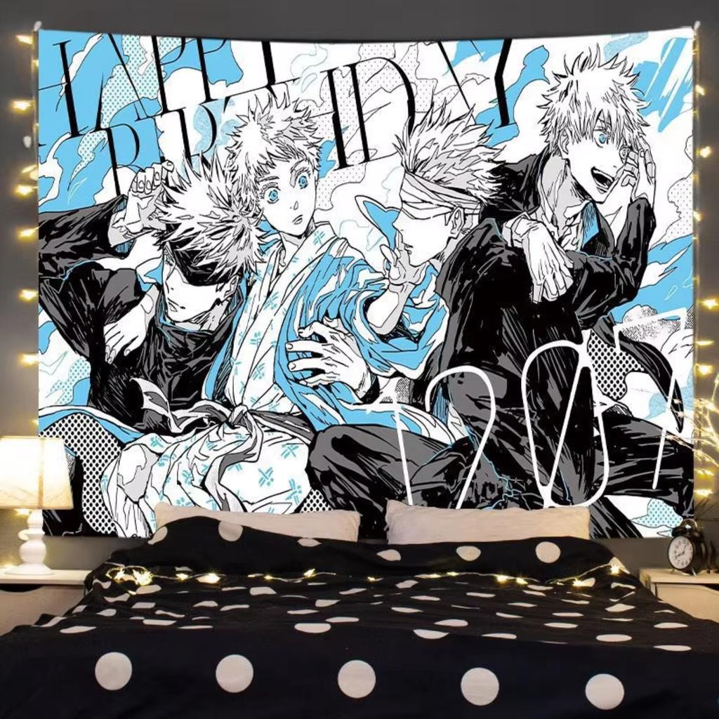 Tapiz de Personaje de Anime 1 ud. Tela de Fondo Decoración Tela Colgante Tela de Pared Diseño Tapiz apto para Sala de Estar Dormitorio Espacio4