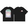 Unisexs Cotton Tshirt Unisexs And Unisexs Universal Allmatch Cotton Round Neck Y2k Retro Trend Pattern Printed Short Sleeve