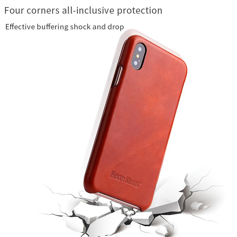 Genuine Leather Phone Flip Case for IPhone 17 16 15 14 13 12 11 Pro Max 17Pro Air 16E 16Pro 16 Plus Luxury Anti-scratch Cover