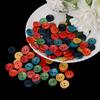 100Pcs Mixed Wood Wooden Buttons 2 Holes 15mm Sewing Scrapbooking DIY Craft