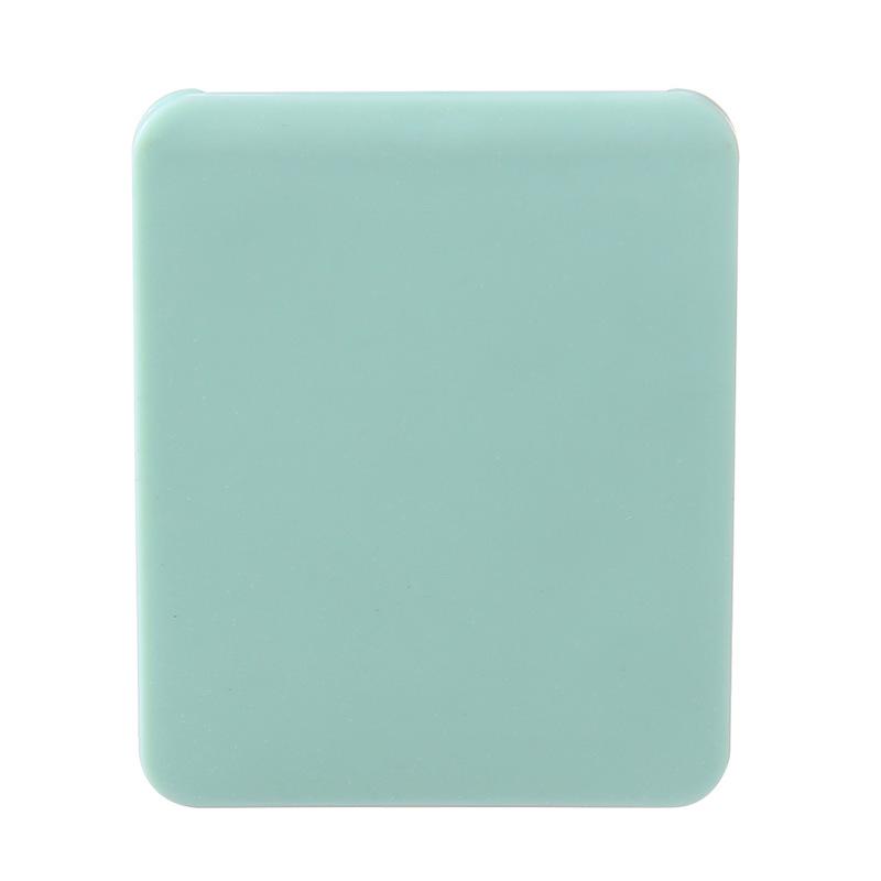 Portable Double-Sided Frosted Makeup Mirror - Foldable Square Design for Students