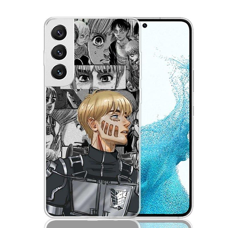 Attack-Titan Anime Phone Case For Samsung Galaxy S26 S25 Edge S24 S23 FE S22 Ultra S21 Plus S20 + Fundas Cover Coque Galaxy S25