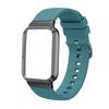 Compatible with Xiaomi Band 10 Pro Metal Frame: Standard Version Silicone Watch Strap with Flat Buckle in Matching Color.