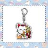 Set of 6 Dandadan Turbo Babaa Acrylic Moe Dandadan Cute Bag Small Birthday Unofficial of 6 Keychains, Keychains, Goods, Maneki-neko (Lucky Cat)