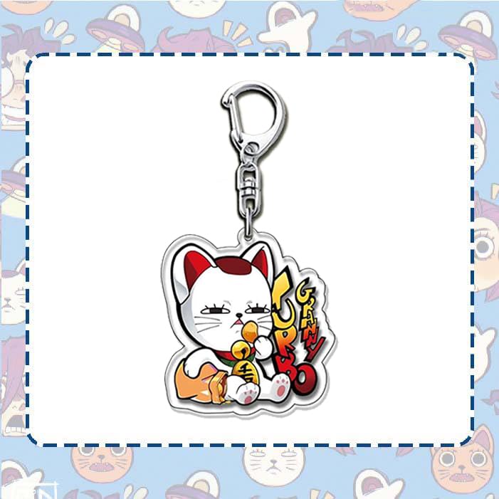 Set of 6 Dandadan Turbo Babaa Acrylic Moe Dandadan Cute Bag Small Birthday Unofficial of 6 Keychains, Keychains, Goods, Maneki-neko (Lucky Cat)