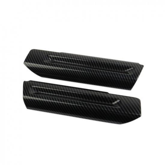 Carbon Fiber Style Inner Door Handle Panel Trim Cover for Ford Mustang 2015-2024