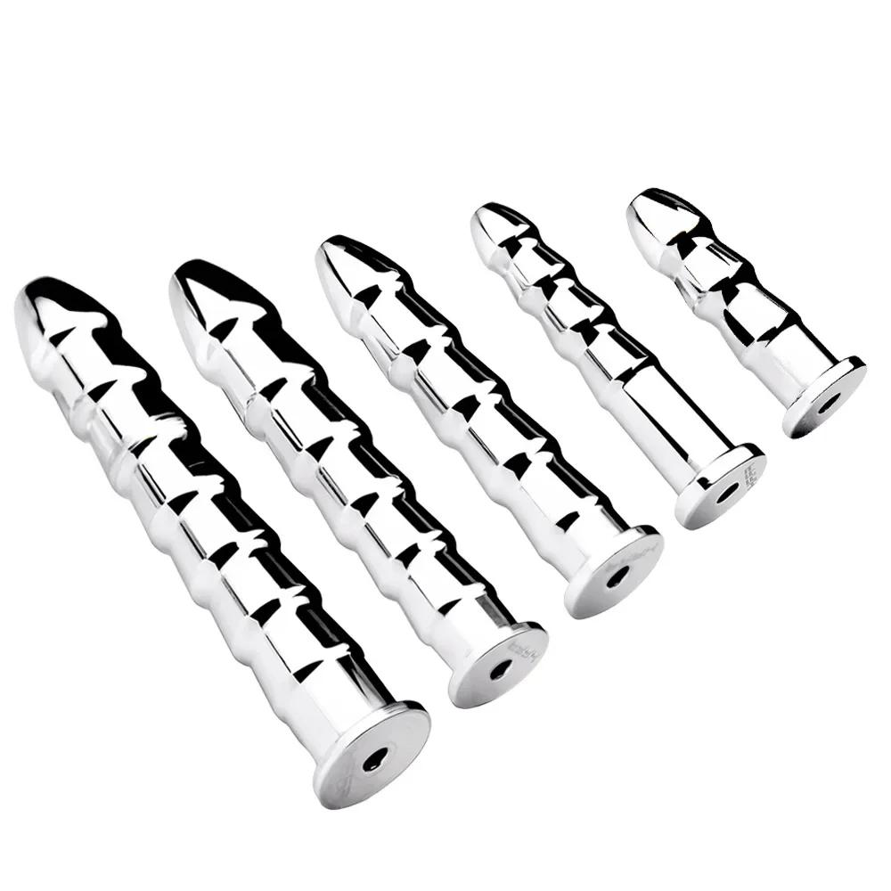 New Stainless Steel Urethral Dilators Hollow Urethral Stimulator Horse Eyes Stick Penis Plug Male Orgasm Masturbator  Toys