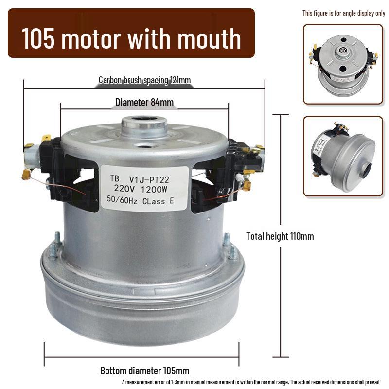 Universal 1200 Copper Motor for Household Vacuum Cleaners Compatible with Super Treasure Beauty, Panasonic, Haier, and Delma