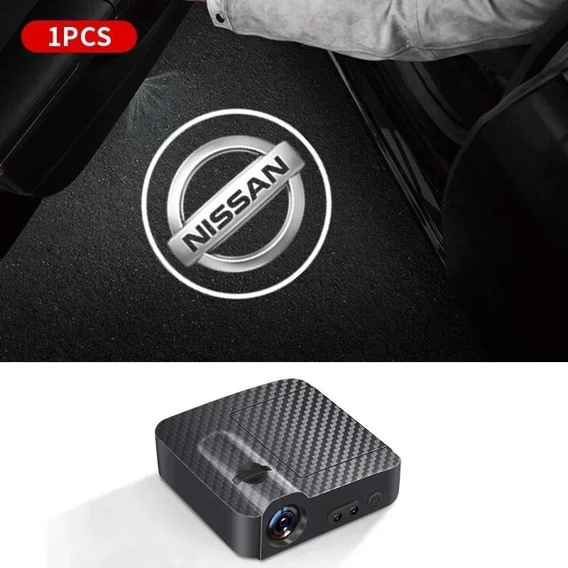 1/2 Stück Auto Tür LED HD Willkommen Courtesy Schatten Projektor Lampe Logo Licht Für Nissan Nismo Micra Qashqai Altima Maxima Sentra