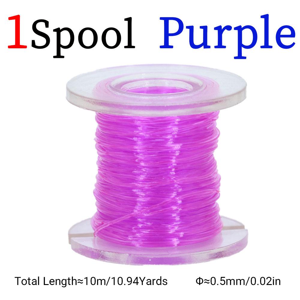 1PC Colored Elastic Thread Mayfly Shrimp Fly Larva Body Making Material High Elasticity Suitable for Trout Salmon Fishing Baits