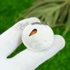 Natural Orange Turquoise Gemstone Jewelry 925 Sterling Silver Pendant For Women