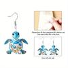 Y2K Colorful Turtle Acrylic Earrings For Women Chic Fashion Earrings Novelty Earrings Summer Vacation Casual Earrings