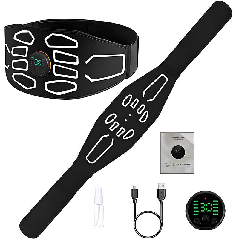 Abdominal Toning Belt Abs Trainer Smart Muscle Toner Body Massage Belts Home Gym Workout Fitness Massager Equipment