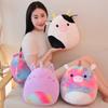 Cute Unicorn Plush Toy Bat Pillow For Kids Rainbow Pig Cat Cow And Bat Designs 35cm