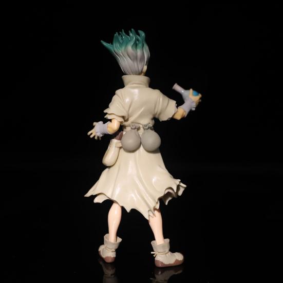 Figure Model Anime Dr Stone Action Ishigami Senkuu PVC Simulation Miniature Collectible for Kids