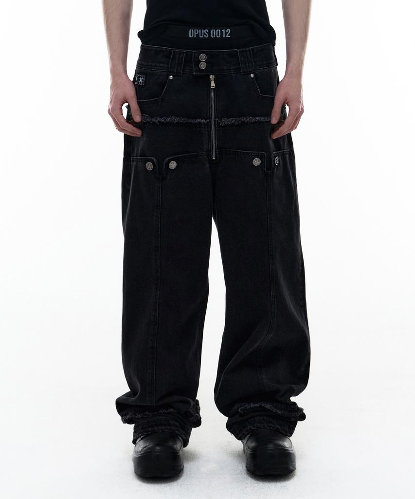 OPUS 0012 Op. 09 Old Guard Denim Pants Black