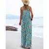 DAFIFY Women's Fashion Casual Summer Spring Flower Pattern Print Sleeveless Suspenders Loose Waistline Trousers Jumpsuits & Rompers