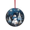 American Christmas Ornaments: Snowman, Elk, and Christmas Tree Decorations