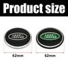 4Pcs 62mm For Land Rover Car Styling Car Wheel Center Hub Cap Covers Badge Range Rover L322 L405 Freelander Discovery SVR Evoque SA1
