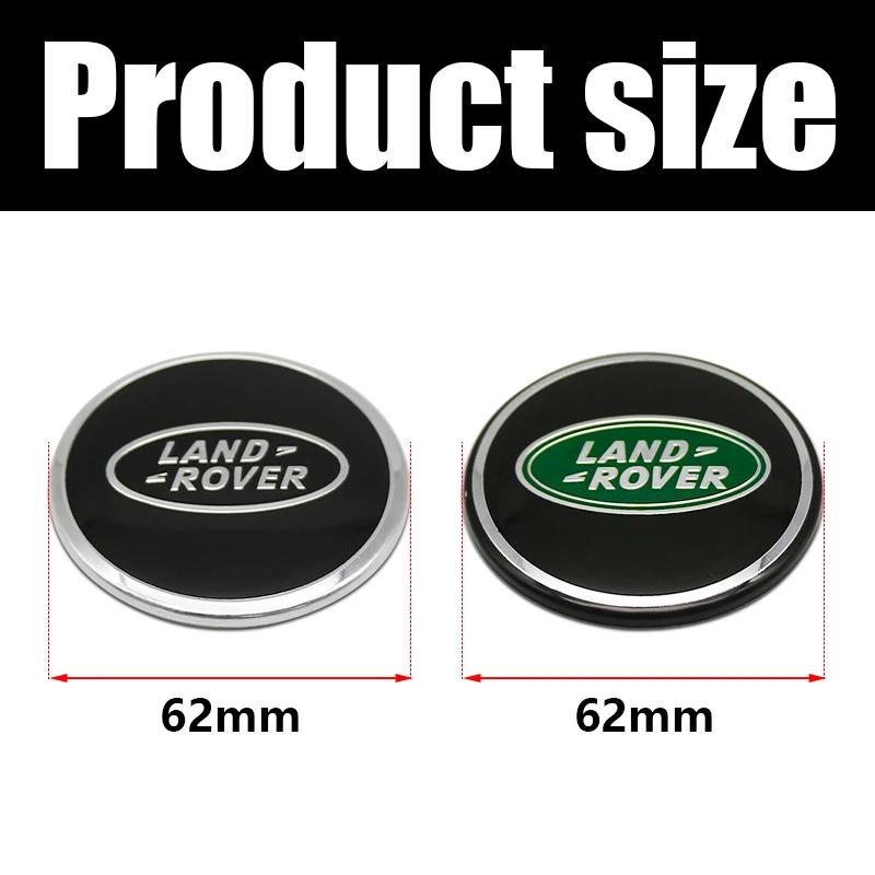 4Pcs 62mm For Land Rover Car Styling Car Wheel Center Hub Cap Covers Badge Range Rover L322 L405 Freelander Discovery SVR Evoque SA1
