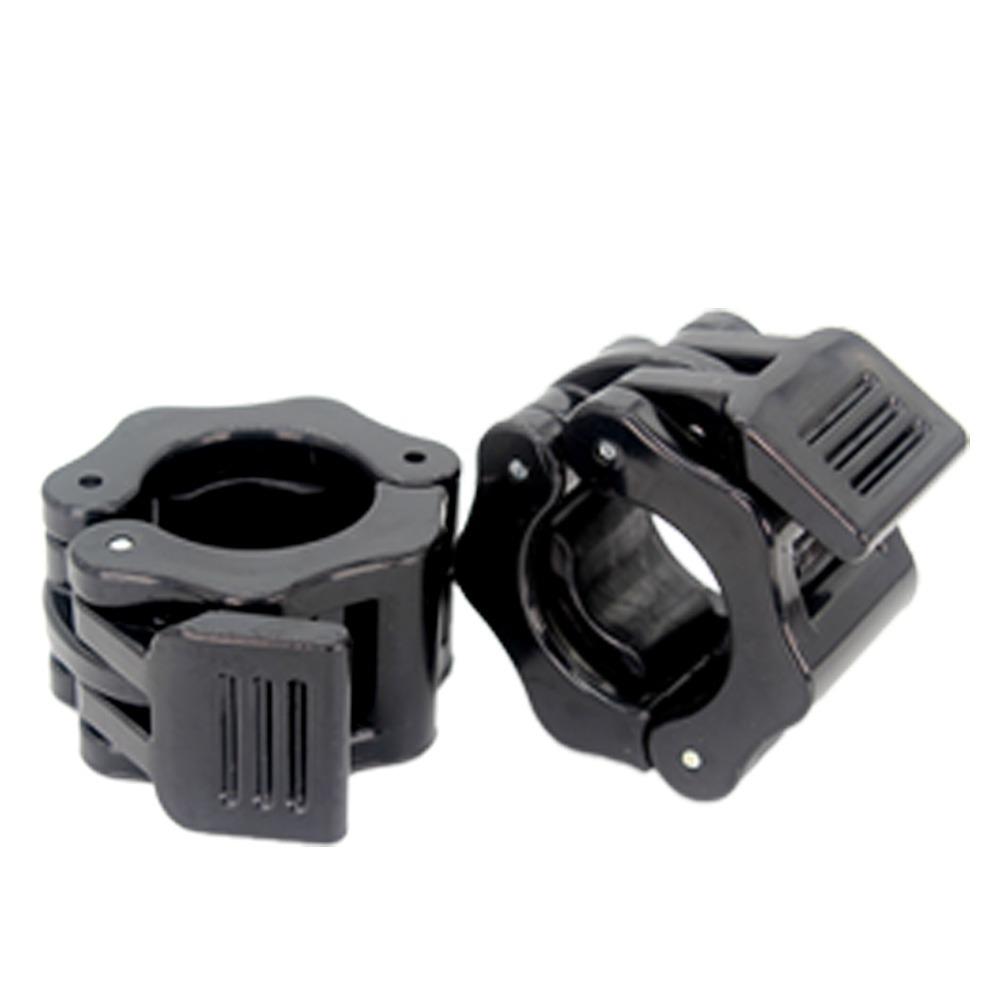 1 Pair 25/30mm Fitness Barbell Clamps Hexagon Barbell Collars Colorful Dumbbell Spin Lock  Barbell