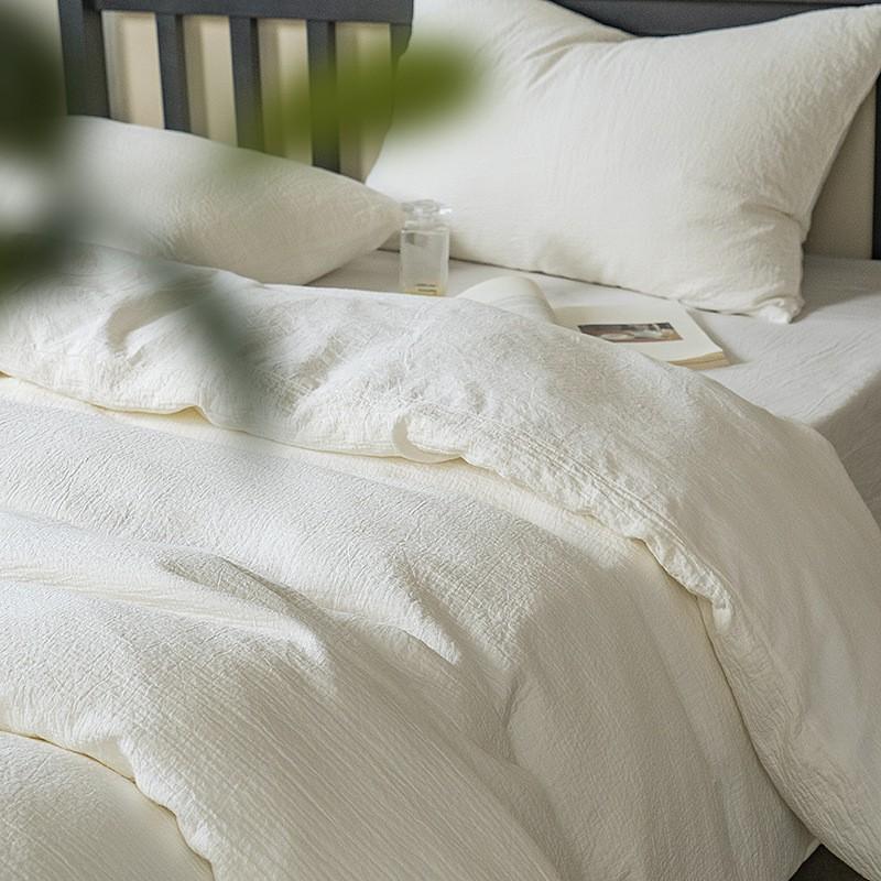 Pure Cotton Washed Bedding Set Hotel Style Soft Skin All Season Use