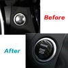 Carbon Fiber Engine Start Stop Button Sticker Cover For Benz C Class Glc C200L