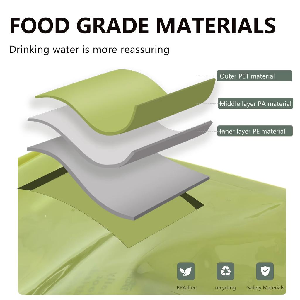 Outdoor Portable Water Storage Bag 8L With Faucet Valve Travel Camping Food Grade Large Capacity Foldable Plastic Water Bag