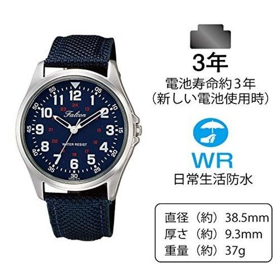 Reloj de pulsera Citizen QQ impermeable ligero para uso diario resistente al agua esfera fácil de leer para hombre azul marino elegante reloj analógico QB38-315