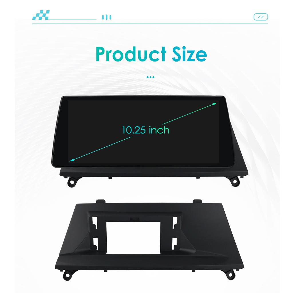 Hizpo 4G LTE Intelligent Screen Octa Core 10.25 Inch Car Radio Carplay Android Auto for BMW X5 E70 (2011-2013) CIC for BMW X6 E71 (2011-2014) CIC