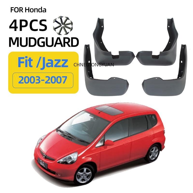 For Honda Jazz Fit Hatchback 2003 2004 2005 2006 2007 4pcs Mud Flaps Mudflaps Front Rear Fender Guard Mudguards Car Accessories
