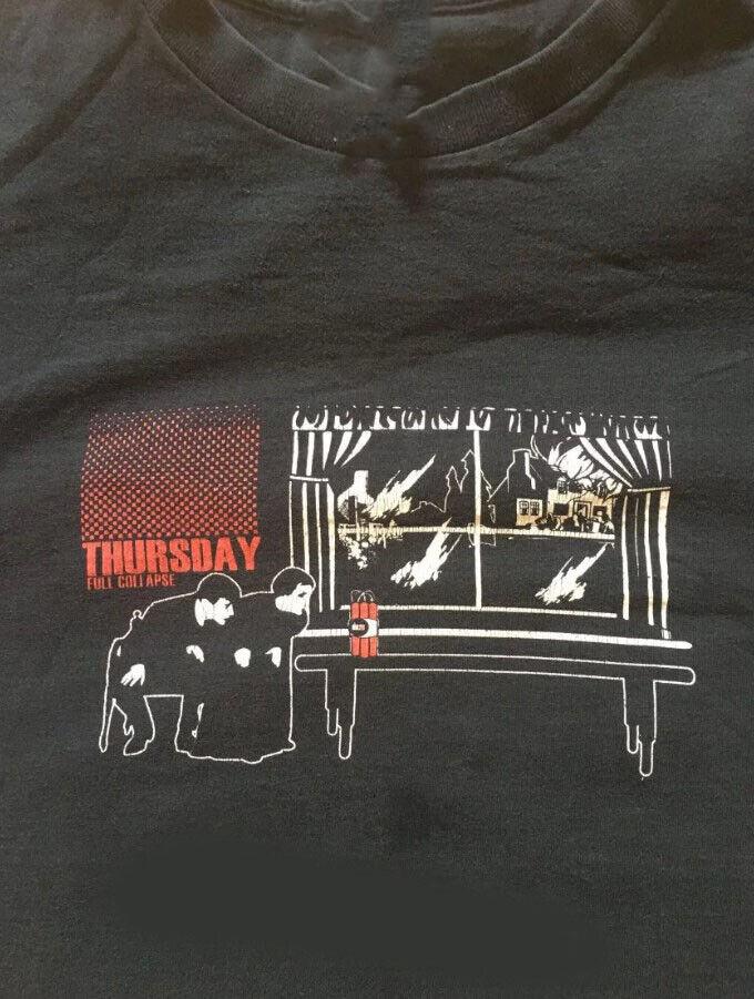 Thursday Band Black T-Shirt Cotton Unisex S-5XLS Short Sleeve Unisex T-Shirt S