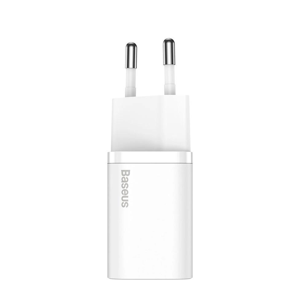 Baseus Super Si 1C Fast Charger Usb Type C 25W Power Delivery Quick Charge White (Ccsp020102)
